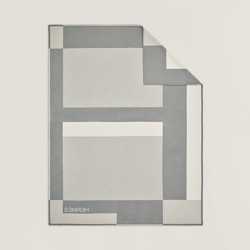 H Riviera blanket - Grey | Hermès USA